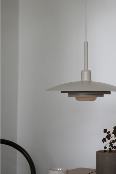Lampadario beige con paralume in metallo ø 35 cm Piny – Markslöjd