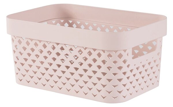 Scatola rosa chiaro in plastica 26x17,5x12 cm Pure – Curver