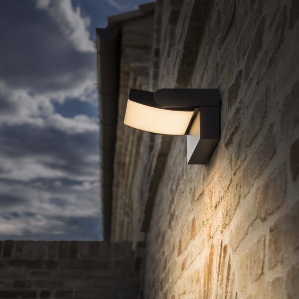 Ideal Lux - Applique a LED da esterno SWIPE LED/21W/230V antracite