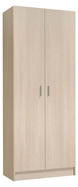 Dmora - Armadio multiuso a 2 ante, modello Charleston, ideale come porta scope, porta scarpe o scaffale