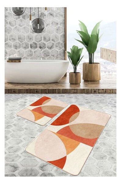 Set di tappetini per il bagno in velluto 2 pz 60x100 cm – Mila Home