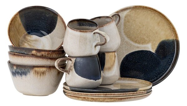 Set da pranzo in pietra 12 pz Jules – Bloomingville