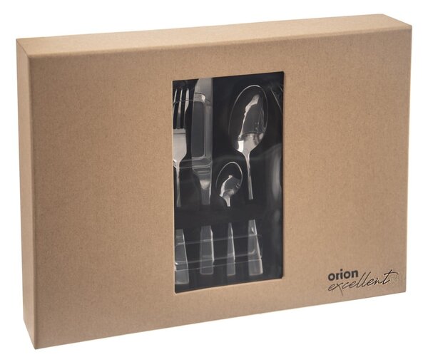 Posate argentate in acciaio inox 24 pz Mirror – Orion