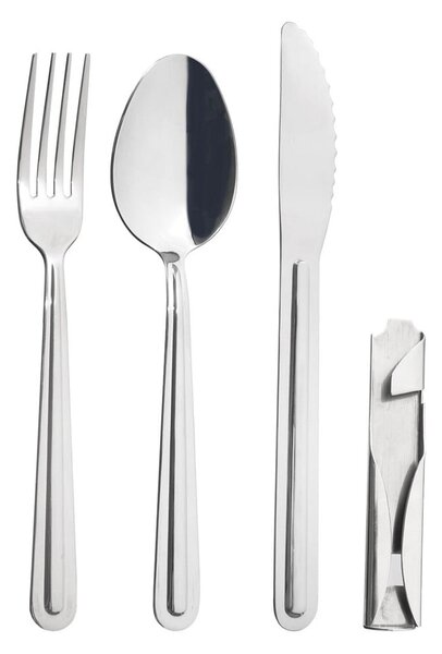 Posate argentate in acciaio inox 4 pz KEMP – Orion
