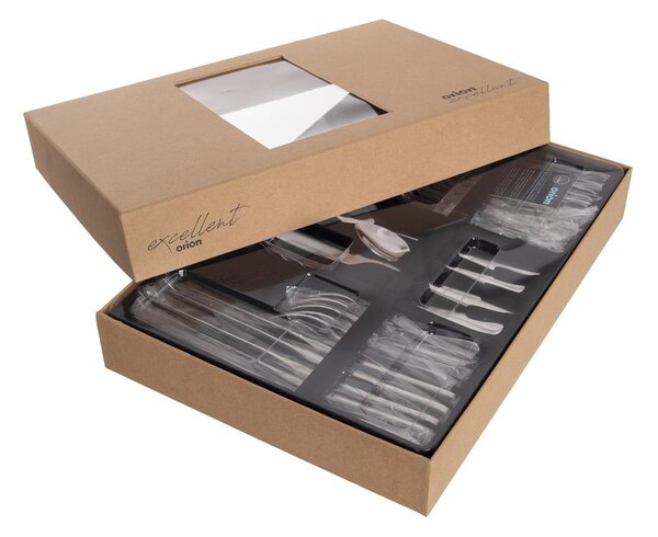 Posate argentate in acciaio inox 24 pz Mirror – Orion