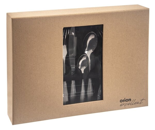 Posate argentate in acciaio inox 24 pz Satin – Orion