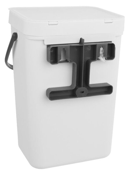 Cestino per la spazzatura bianco in plastica 10 l – Orion