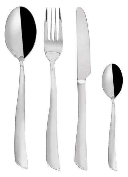Posate argentate in acciaio inox 24 pz Shape – Orion