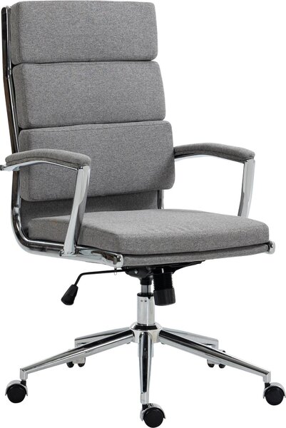 Sedia da ufficio CLP Cleveland I: rivestimento in vera pelle, ecopelle o tessuto | Colore: grigio | Materiale: tessuto