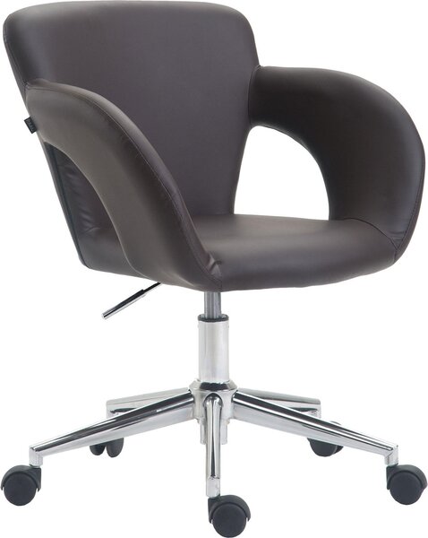 Sedia da ufficio Edison marrone
