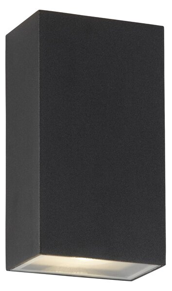 Applique Moderna Stirling Alluminio Nero Vetro Argento Led 6,58W 4000K