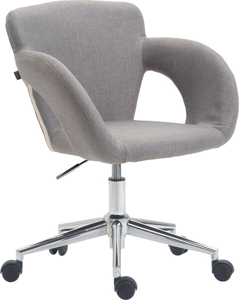 Sedia da ufficio Edison in tessuto grigio