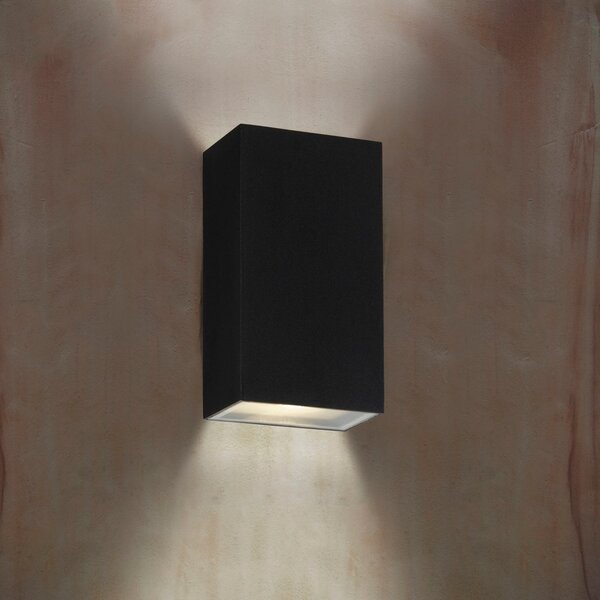 Applique Moderna Stirling Alluminio Nero Vetro Argento Led 6,58W 4000K
