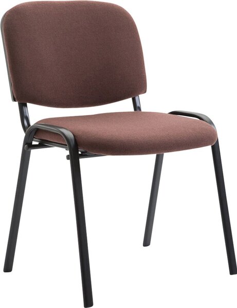 Sedia visitatore Ken in tessuto marrone