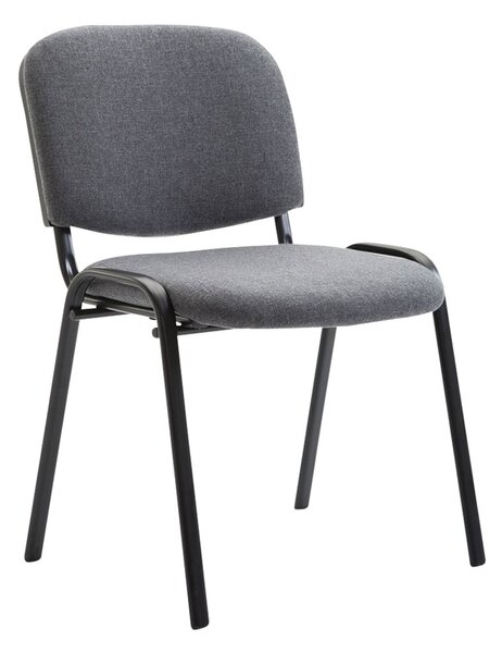 Sedia visitatore Ken tessuto grigio