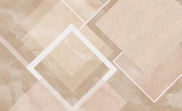 Carta da parati Geometria nei toni del beige, Carta da parati Moderno, w02062v1 : Uwalls.it