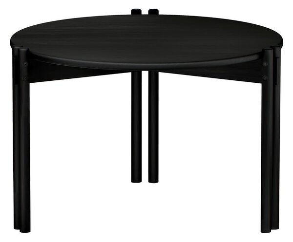 Tavolino rotondo nero in legno di pino ø 60 cm Sticks - Karup Design