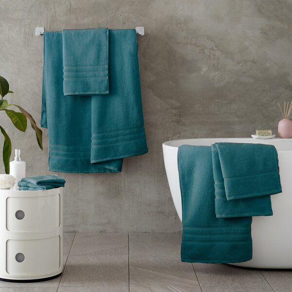 Set di asciugamani tipo terry color foglia di tè in cotone 2 pz 30x30 cm Zero Twist – Catherine Lansfield