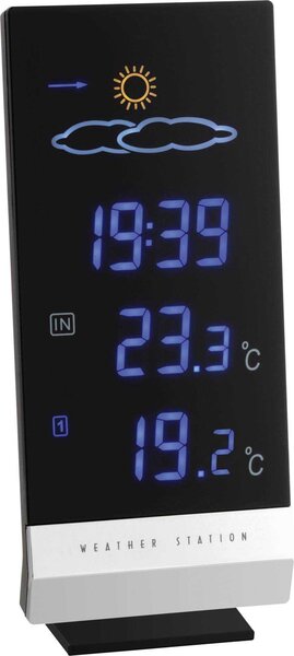 TFA Lumax - Stazione meteo - senza fili - nero