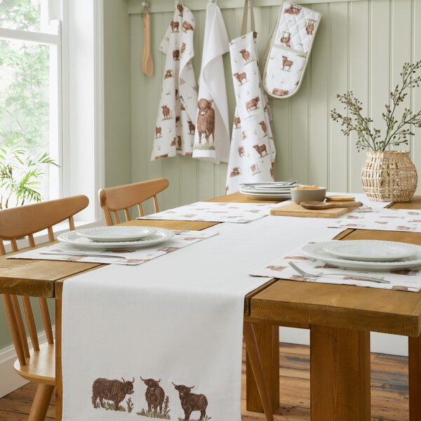Tovagliette in set in cotone 4 pz 30x46 cm Angus Highland Cow – Catherine Lansfield