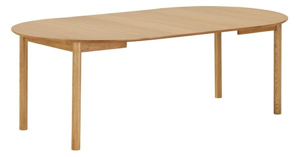Tavolo da pranzo rotondo con effetto rovere allungabile con estensione ø 120 cm Bundaberg – House Nordic