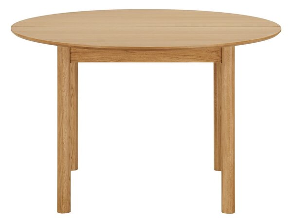 Tavolo da pranzo rotondo con effetto rovere allungabile con estensione ø 120 cm Bundaberg – House Nordic