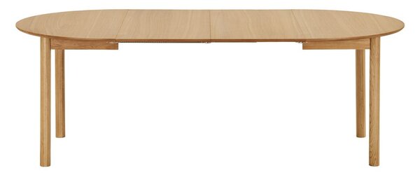Tavolo da pranzo rotondo con effetto rovere allungabile con estensione ø 120 cm Bundaberg – House Nordic