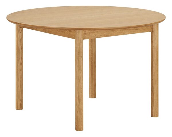 Tavolo da pranzo rotondo con effetto rovere allungabile con estensione ø 120 cm Bundaberg – House Nordic