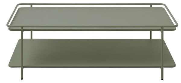 Tavolino da salotto verde in metallo 55x110 cm Yuba – Unique Furniture