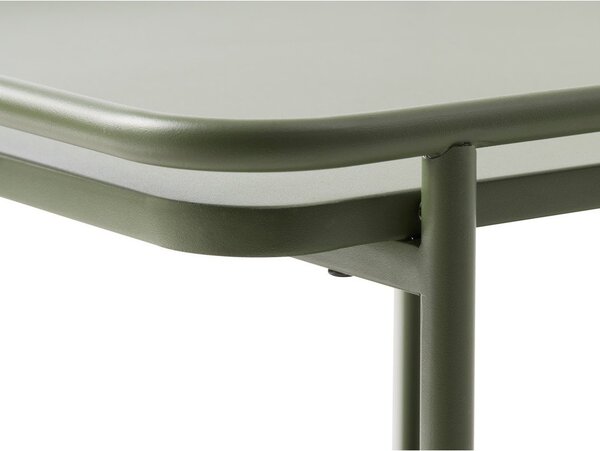 Tavolino da salotto verde in metallo 55x110 cm Yuba – Unique Furniture