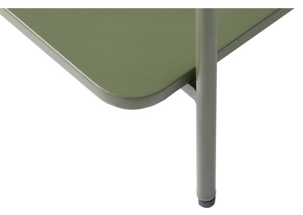Tavolino da salotto verde in metallo 55x110 cm Yuba – Unique Furniture
