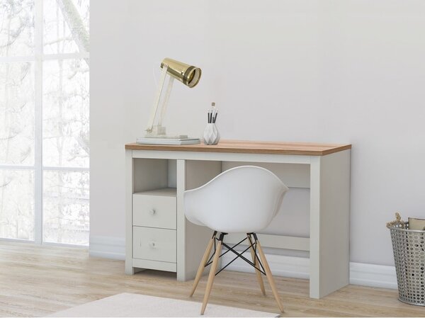 Scrivania con piano effetto rovere 50x120 cm Emerald - Støraa