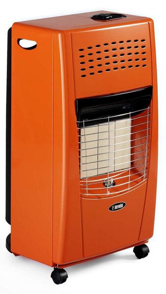 Bartolini Stufa a Gas GPL Bella I Color 405 Arancione 4200W Infrarossi Piezoelettrica