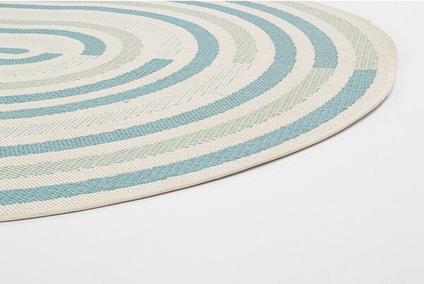 Tappeto da interno/esterno blu/color crema 160x229 cm Nour – Bizzotto