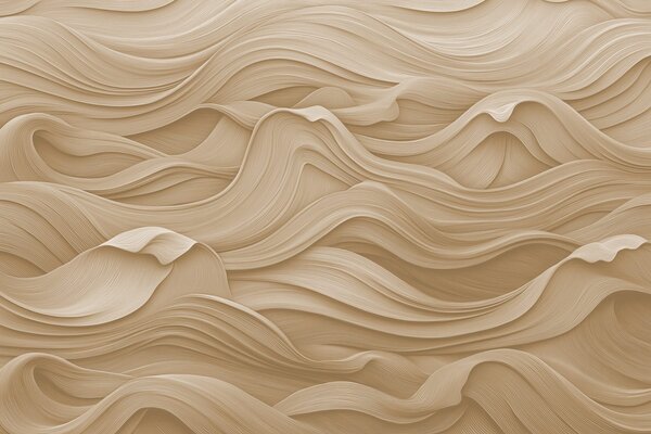 Carta da parati Onde beige, Carta da parati 3D, Carta da parati Fiori 3D, w02311v2 : Uwalls.it