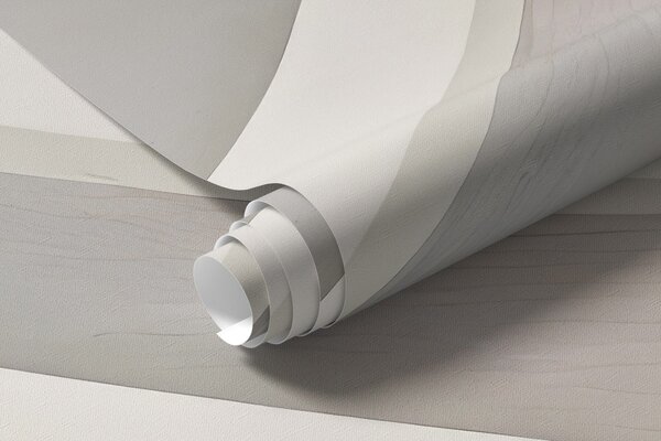 Carta da parati Forme e forme curve bianche, beige e grigie, che creano una stampa astratta, testuale e, Carta da parati Design, w08439 : Uwalls.it