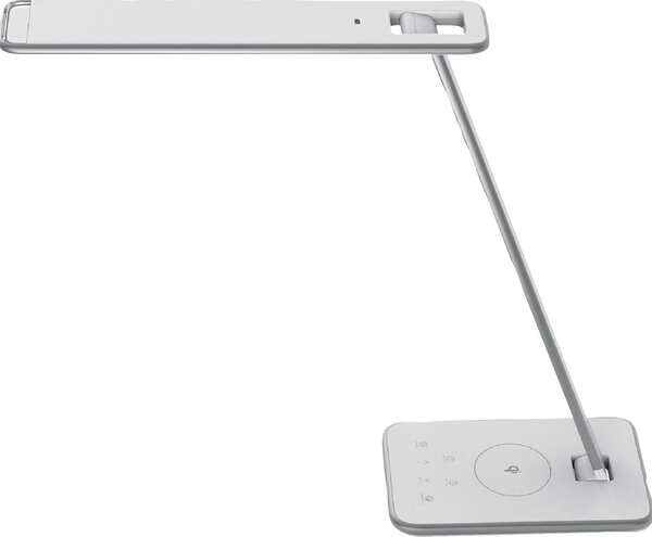 UNiLUX 400093836 Lampada da tavolo UNiLUX LED JAZZ, bianco / grigio metallo