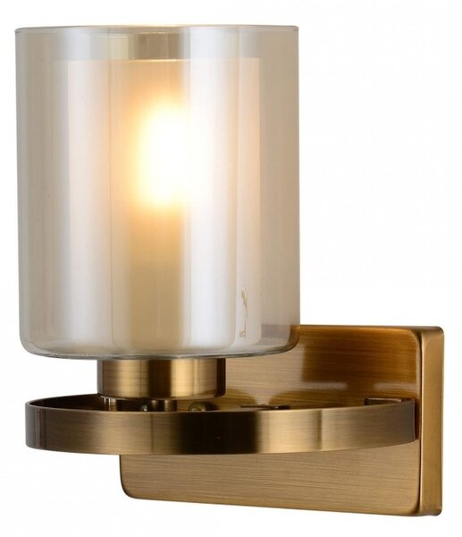 Applique lampada da parete in stile industriale vintage di metallo colore ottone SANTINI W1