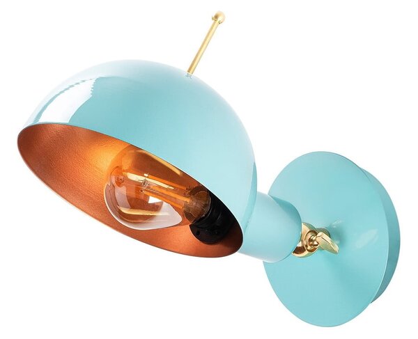Lampada da parete azzurra/color bronzo ø 15 cm Azzar – Opviq lights