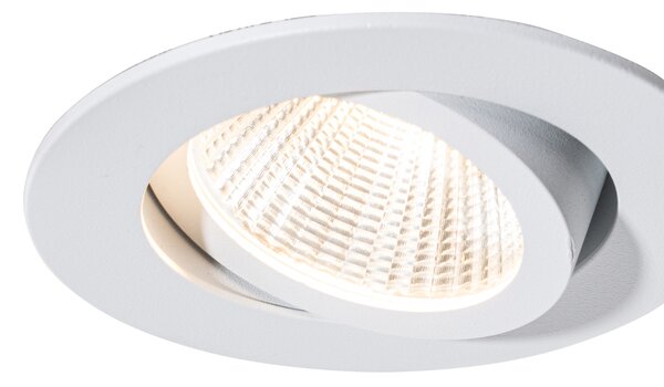 Set di 6 faretti da incasso bianchi 6,8 cm con LED 545 lm dimmerabili IP65 - Gaius
