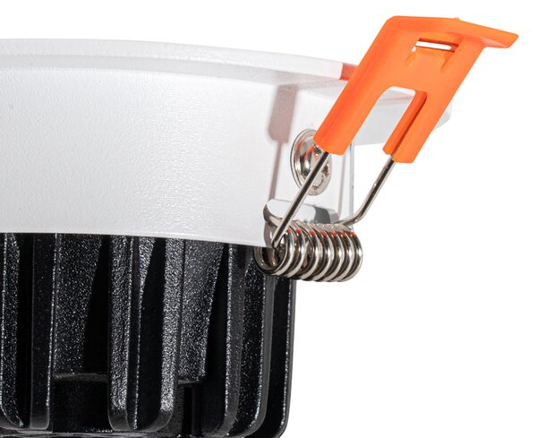 Faretto da incasso bianco 6,8 cm con LED 545 lm dimmerabile IP65 - Gaius