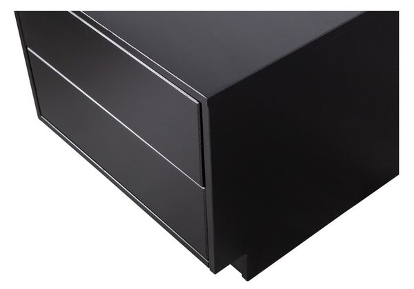 Tavolo TV modulare nero in legno di pino 50x40 cm Finca - WOOOD
