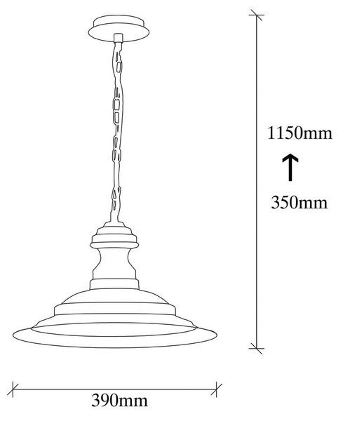 Lampada a sospensione color bronzo con paralume in metallo ø 39 cm Sivani - Opviq lights