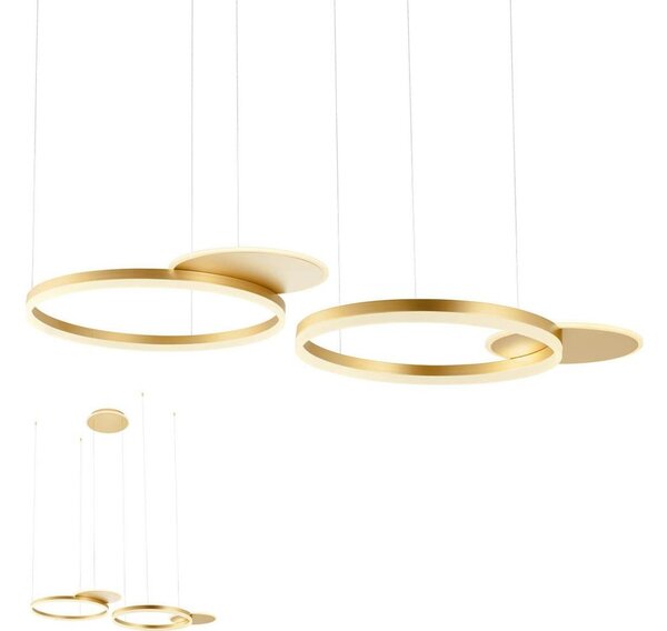 Redo 01-2609 - Lampadario a sospensione con filo LED dimmerabile SIGUA LED/114W/230V 3000K oro