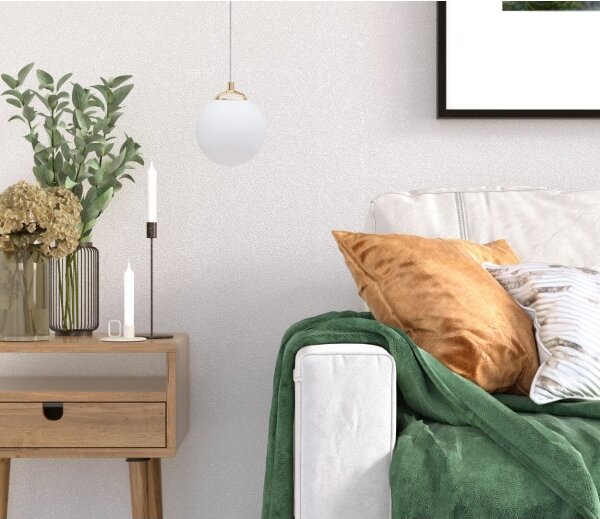 Lampadario a sospensione con supporto rigido FIRA 1xE27/60W/230V oro