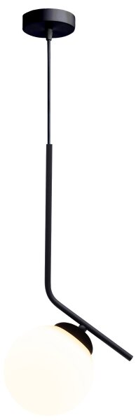 Lampadario a sospensione con filo FIRA 1xE27/60W/230V nero