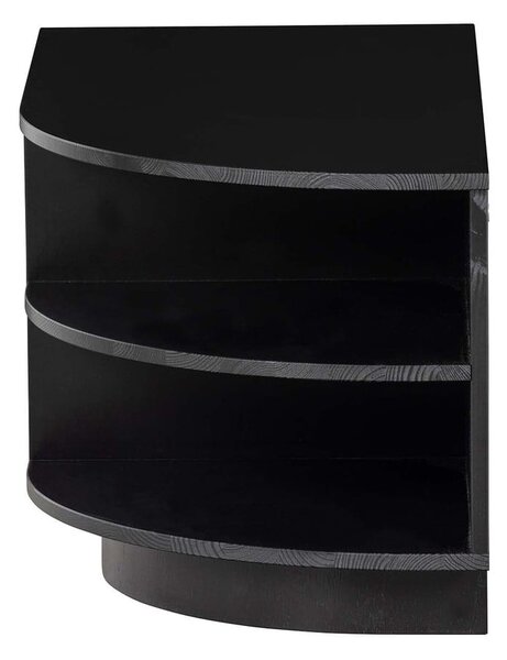 Tavolo TV modulare nero in legno di pino 78x40 cm Finca - WOOOD