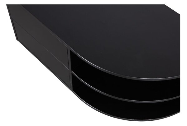 Tavolo TV modulare nero in legno di pino 78x40 cm Finca - WOOOD