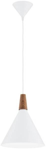 Argon 8630 - Lampadario a sospensione con filo KEGEL 1xE27/15W/230V bianco