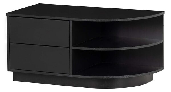 Tavolo TV modulare nero in legno di pino 78x40 cm Finca - WOOOD